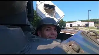 Driving WWII Armored Vehicles - (Stuart Tank Sherman M2 Halftrack M8 Greyhound) - Burning Bridges