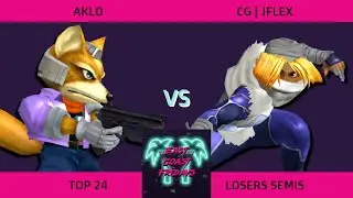 Aklo (Fox) vs. CG | Jflex (Sheik) - ECF 176 Top 24 Losers Semifinals SSBM