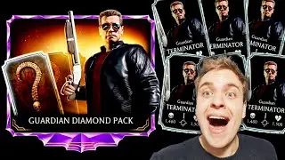 MK Mobile. SUPER LUCKY Guardian Diamond Pack Opening. It's RAINING Terminators.