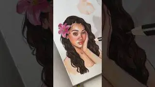 Island girl 🌺 #drawing #art #sketch #sketching