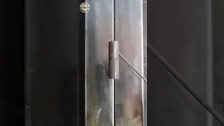 easy lathe hinge installation #welder #skills #technique #hinges #door