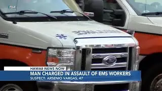 Man charged in NYE assault of EMS workers