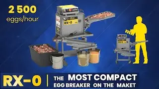 Egg breaker RX-0 with whites & yolks separation by OVO-TECH