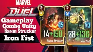 Marvel Duel | Gameplay Combo Unity Baron Strucker with Iron Fist