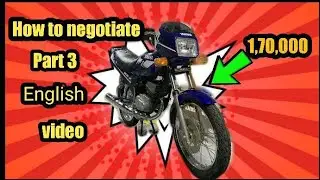 How to negotiate reasonably on olx (in English) Part 3