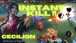 TIPS STACK CEPAT CECILION | DEMAGENYA TERLALU SAKIT | BUILD CECILION TERSAKIT | MOBILE LEGENDS