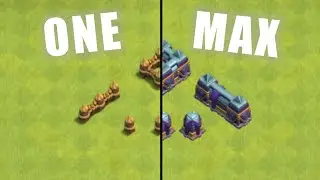 Clash Of Clans Wall Level 1 To Max!