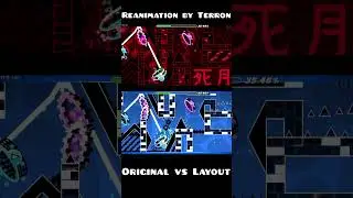 Geometry Dash - Reanimation - Original vs Layout | GD  #geometrydash #gd #reanimation #gddemon
