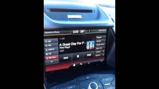 Ford MyTouch playing from a hard drive.