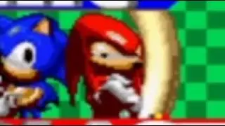 Actually playing Sonic Blast...