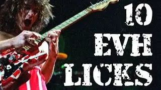 10 Eddie Van Halen Guitar Licks in the Key of B - EVH Guitar Lesson with Tabs