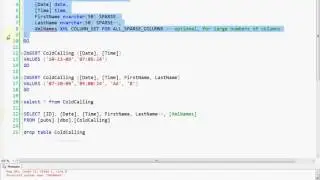 TSQL Sparse Columns