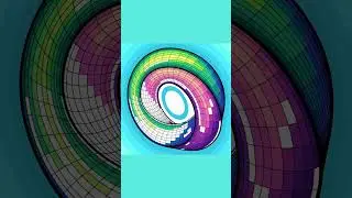 #shorts Hypnotic Abstract Loop &ndash; Satisfying Coloring Art 🎨 # #art #digitalcoloring #colorbynumber