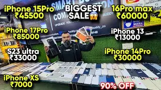 Biggest iPhone Sale Ever 🔥| Cheapest iPhone Market | Second Hand Mobile | iPhone16 Pro iPhone 15