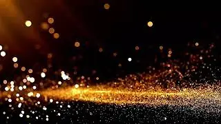 Gold Dust Animation Background Video | Gold Glitter Sparkling Background Video | Wedding Background