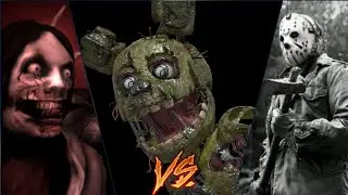 Jeff the killer vs springtrap (animaci&oacute;n) vs Jason worhes