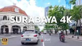Surabaya 4K ASMR (Part 2) || Surabaya Sunny Afternoon Original Ambience || Motoran di kota Surabaya