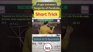 Parabola Tangents Short Trick 🔥 | Angle BW Tangents | JEE Main | Nitin Sir