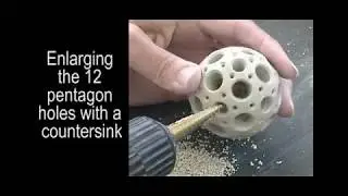 Making a Porcelain Lattice Buckyball (Carbon 60)