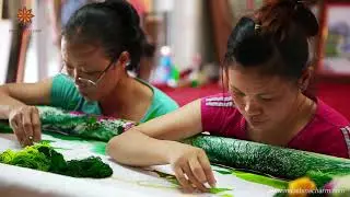Quat Dong Embroidery Village near Hanoi, Vietnam.
