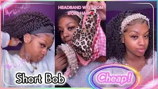 Short Bob Headband Wig!☔ Mother's Day Sale | Mom Friendly Glueless Install #Ulahair