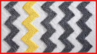 Great product -  iDesign Chevron Bath Rug, Machine Washable Microfiber Accent Rug for Bathroom, Kitc