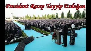Erdoğan prays at his first presidential statement (english subtitles)