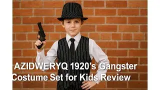 🕴️ AZIDWERYQ 1920's Boys Gangster Costume Set for Kids Review 🎩