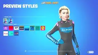 Fortnite Unreleased /Scrapped Female F1 Racers Skins Showcase