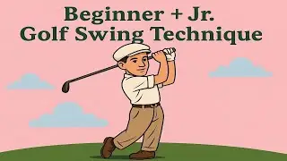 Beginner + Jr. Golf Swing Technique #5:  How the Arms move in the Backswing