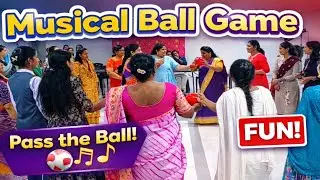 Musical Ball Game 😄 | Fun Office Game | Pass the Ball Challenge | Team Fun Activity