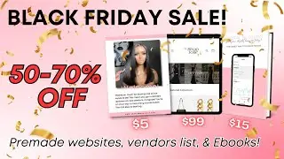 Black Friday Sale! (Shopify premade dropshipping websites, ebooks, & vendors list🚨