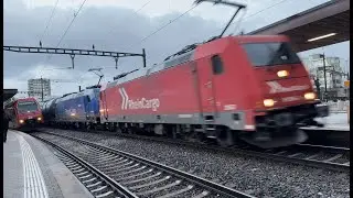 Rheincargo mit Kesselwagen Ganzzug in B&uuml;lach