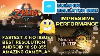 Dolphin emulator mmj Android Fastest & Best compatible with Android 10 Snapdragon 855 Gameplay