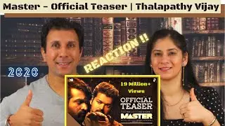 MASTER - Teaser [ REACTION!! ] | Thalapathy Vijay | Anirudh Ravichander | Lokesh Kanagaraj