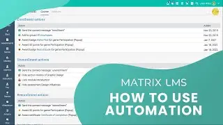 How to use automation in MATRIX LMS