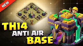 BEST TH14 ANTI AIR (War/CWL/Legend) Base 2026 ⚒️ INSANE Town Hall 14 Base Link + Analysis & Replays