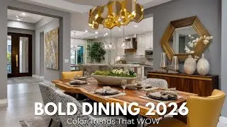 Modern Dining Room Design 2026 Top Trends + Bold Color Ideas That WOW
