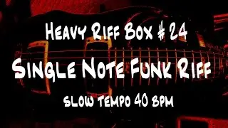 Single Note Funk Guitar Lesson #24 | slow tempo