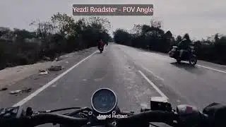 POV ride - POV Vlog on Yezdi Roadster bike 