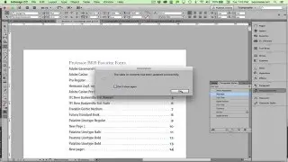 07 Troubleshooting a Table of Contents, InDesign