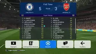PES 2019 - CPU - Chelsea v Arsenal - Europa League Final