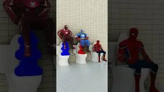 Iran man vs Caption America vs Spiderman | Toilet part 3 |Avengers Animation #iranman #spiderman
