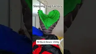 Do you know the Down filling process of your sleeping bag ?#camping#sleepingbag #down  #outdoor