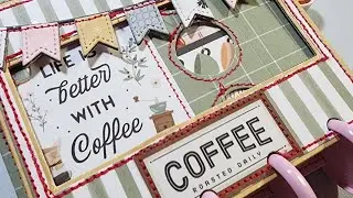 Craft With Me: Coffee Booth Mini Album feat. @ScrapDiva29 