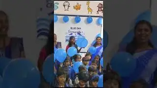 Blue Day Celebration at Rising star play school...Bodhan 2023-24...