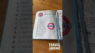 Travel journal / London trip #bulletjournal #バレットジャーナル #bujo #journal #lettering #travel #viajes