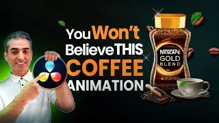 Made This Coffee Product Ad Without After Effects &ndash; 100% in DaVinci Resolve!
