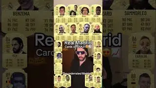 Real Madrid cards on fifa21, the underrated madrid 😭
