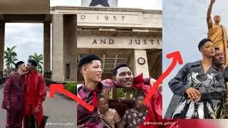 Photos of a gay couple under Ghana's Iconic Independence Arch have raised